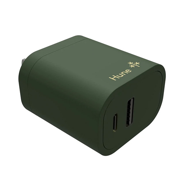 Cargador Hune Huron Bosque, Multiple USB y USB-C, Carga Rapida - AT-CC-WA-061-BOSQUE