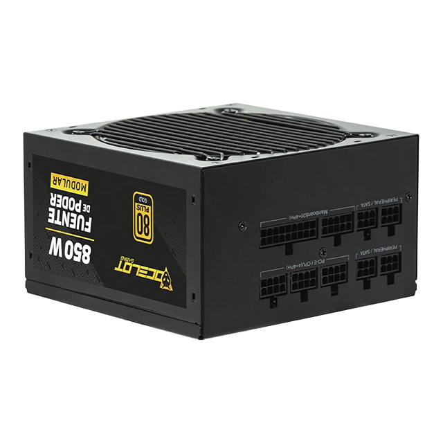 Fuente de Poder Ocelot Gaming OPS850, 850W, ATX, Modular, 80 Plus Gold, Color Negro – CSP-524