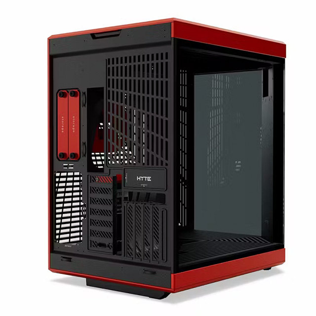 Gabinete Hyte Y70, Pantalla Touchscreen 4k/60Hz, Midtower, E-ATX, Negro con Rojo - CS-HYTE-Y70-BR-L