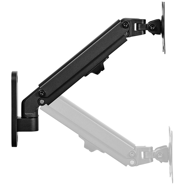 Soporte de Pared Brazo para Monitor Ovaltech OVMP-S1727, de 17'' a 27", Sistema VESA, Sube y Baja, Inclinación -45° a 45°, Horizontal o Vertical - OVMP-S1727