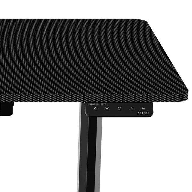 Escritorio Acteck Ergo Desk 1 ED717, Ajuste de altura electronico, 110 x 60 cm, Hasta 60kg, Negro - AC-937290