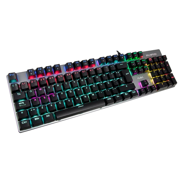 Teclado Gamer Balam Rush Alba KG745, Mecanico, Tecla Azul, RGB, Anti Ghosting, USB, Teclas Programables - BR-929653