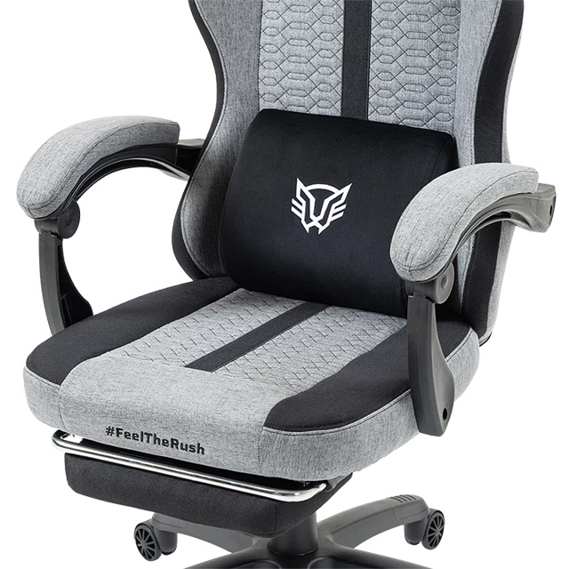 Silla Gamer Balam Rush Force Plus Z1, Reclinable, 120Kg, Gris con Negro - BR-940757