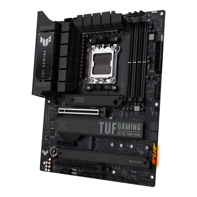 Tarjeta Madre Asus Tuf Gaming X670E-Plus WiFi , ATX, AM5, DDR5 6,400Mhz OC, x4 M.2, WiFi 6, Bluetooth 5.32 - X670E-PLUS-WIFI