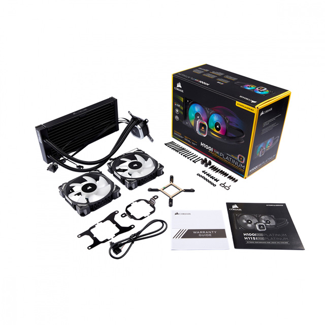 Enfriamiento Liquido Corsair iCUE H100i RGB Platinum, 240mm, Negro, Recertificado - CW-9060039-WW/RF