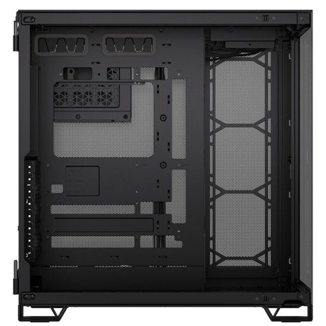 Gabinete Corsair 6500X, E-ATX, Cristal Templado Panoramico, Doble Camara, Compatible con BTF, Sin Ventiladores, Negro - CC-9011257-WW