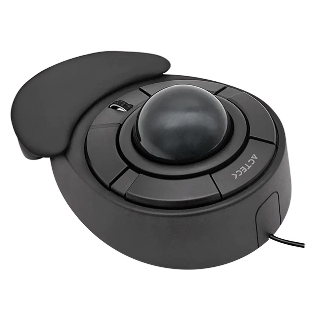 Mouse Acteck Virtuos Art X, Alámbrico, TrackBall, Ergonomico, 1,600 DPI, Negro - AC-939584