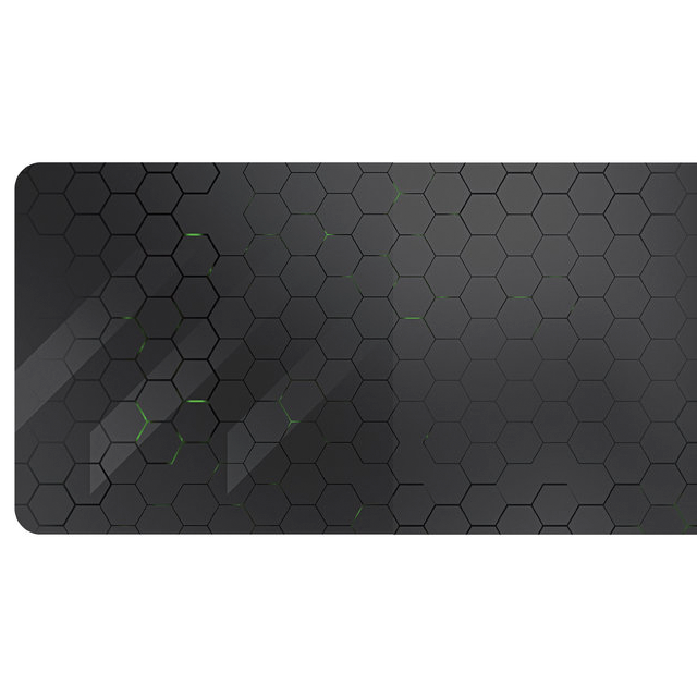 Mousepad Gaming Brobotix, Superficie Extra Suave y Antiderrapante, Repelente al Agua, Bordes Cocidos, Tamaño XL 40×90×0.3 cm, Color Gris - 6007099