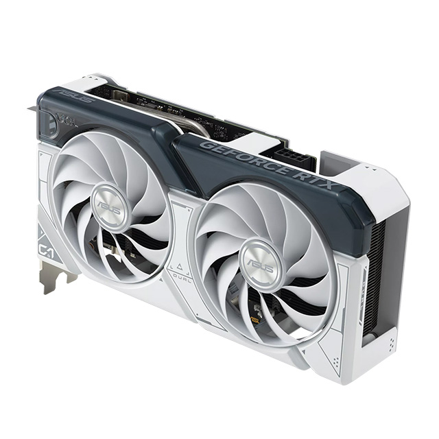 Tarjeta de Video Nvidia Asus Dual GeForce RTX 4060 White OC, 2 Ventiladores, 8GB GDDR6, OC, PCIe 4.0, Ray Tracing, Nvidia DLSS 3 - DUAL-RTX4060-O8G-WHITE