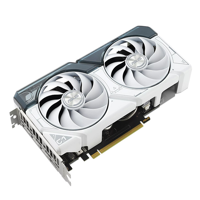 Tarjeta de Video Nvidia Asus Dual GeForce RTX 4060 White OC, 2 Ventiladores, 8GB GDDR6, OC, PCIe 4.0, Ray Tracing, Nvidia DLSS 3 - DUAL-RTX4060-O8G-WHITE