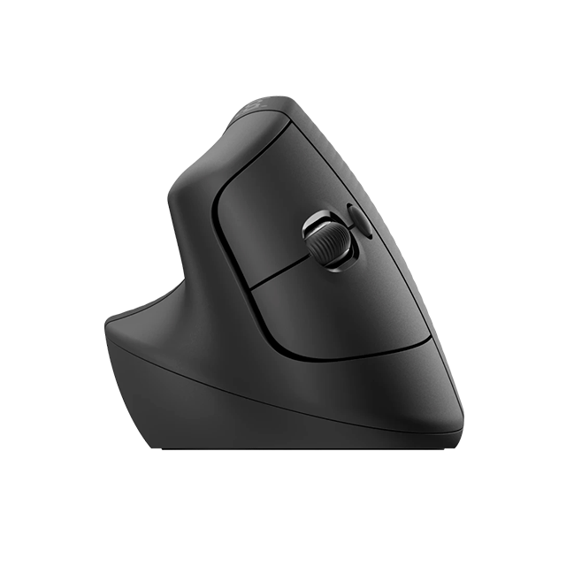 Mouse Ergonómico Logitech Lift Vertical, Inalámbrico, Zurdo, Bluetooth + USB Logi Bolt, Grafito – 910-006467