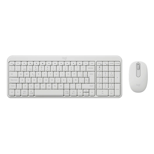 Combo Teclado y Mouse Logitech MK250 Inalámbrico, Compacto, Blanco – 920-013514
