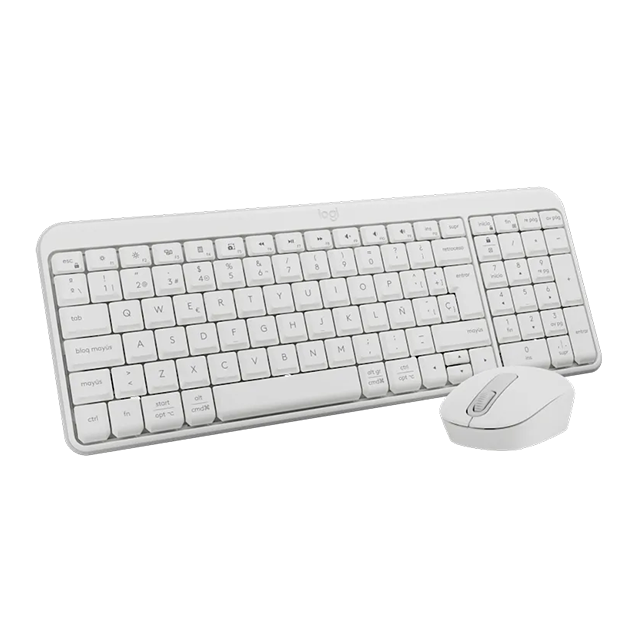 Combo Teclado y Mouse Logitech MK250 Inalámbrico, Compacto, Blanco – 920-013514