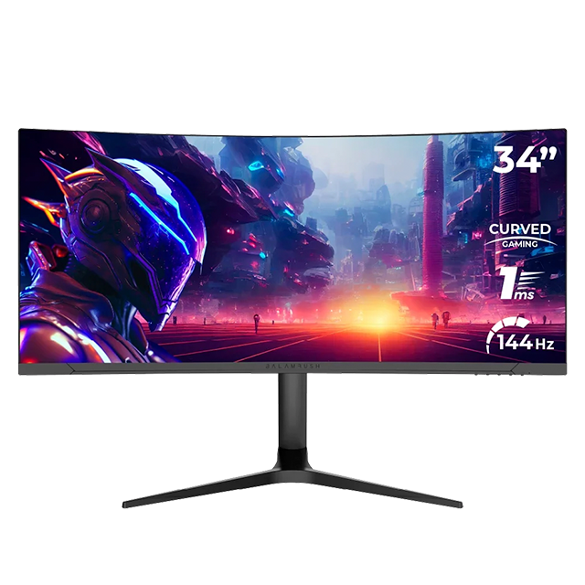 Monitor Gamer Curvo Balam Rush Extreme Earth MGX34C, 34", VA, WQHD 3440×1440, 144 Hz, 1 ms, FreeSync, HDMI 2.1, DisplayPort 1.4, RGB – BR-938655