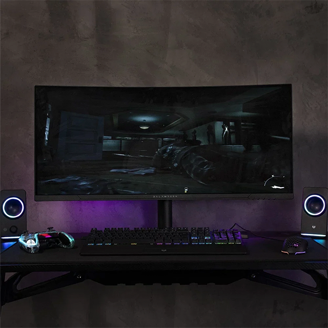 Monitor Gamer Curvo Balam Rush Extreme Earth MGX34C, 34", VA, WQHD 3440×1440, 144 Hz, 1 ms, FreeSync, HDMI 2.1, DisplayPort 1.4, RGB – BR-938655