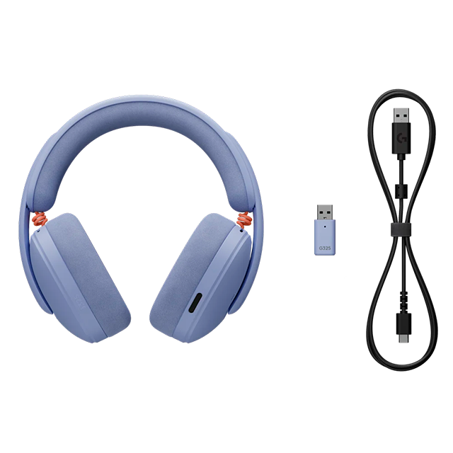 Diadema Gamer Inalámbricos Logitech G325 LIGHTSPEED, Bluetooth 5.3, USB-A LIGHTSPEED, USB-C, Lila – 981-001538