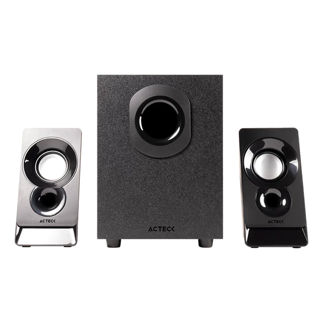 Bocinas para Computadora Acteck Elant Act AS470, Estéreo 2.1, Altavoces 3W + Subwoofer 5W, 3.5 mm, Negro – AC-935241