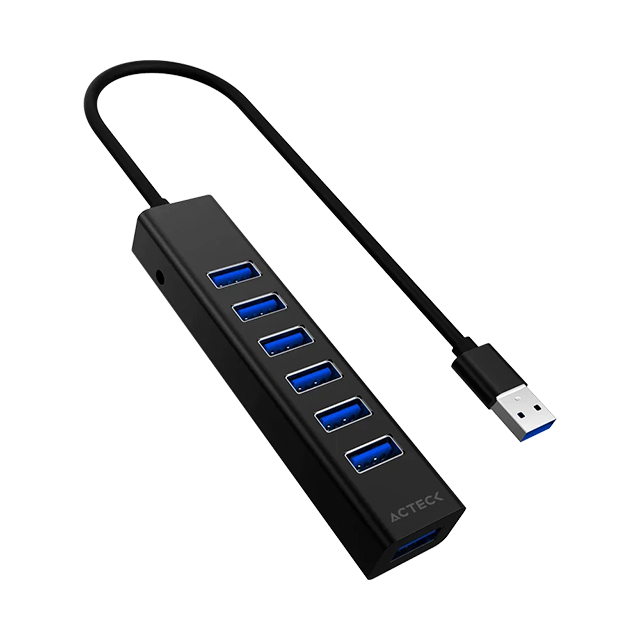 HUB USB C 7 en 1 Port X7C DH607 / 7xUSB  / 3.0 / USB A / Advanced Negro. AC-937030