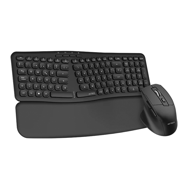 Combo de Teclado y Mouse Acteck Creator Ultra Confort MK650, Inalámbrico, USB, Negro, Español, Negro - AC-939867