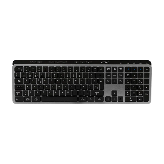 Combo de Teclado y Mouse Acteck Creator Krea MK755, RF Inalámbrico/Bluetooth, Negro, Español - AC-940160 
