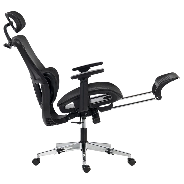 Silla de Oficina Acteck Flux Ultra EC696HR, Malla Transpirable, Reposabrazos 3D, Reposacabezas, Soporte Lumbar, Reposapiés, Inclinación 140°, hasta 120 kg – AC-943291