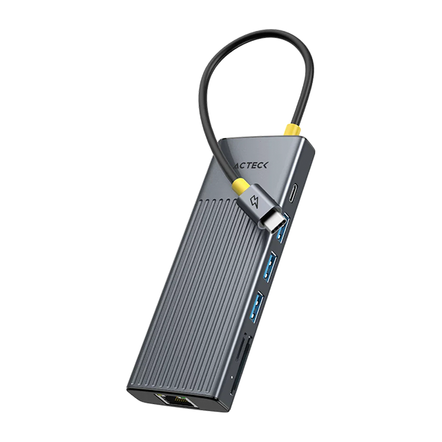 Hub USB-C 9 en 1 Acteck Nexus Dock Pro HN930, HDMI 4K 60Hz, Ethernet Gigabit, USB-C PD 100W – AC-944618