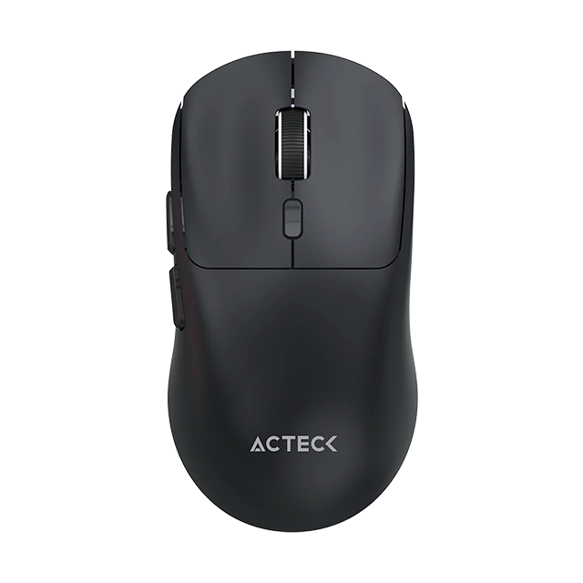Mouse Ergonómico Multidispositivo Acteck Instinct Click MI484, 3200 DPI, 2.4 GHz + Bluetooth 5.2, 5 Botones, Recargable, Negro – AC-945646