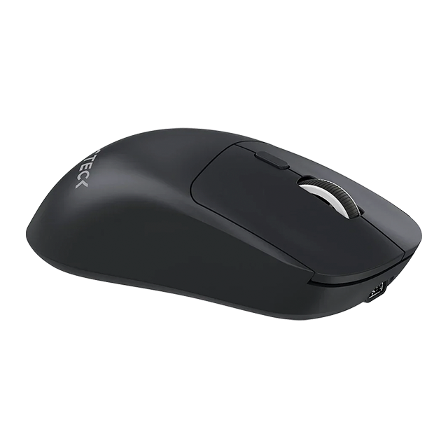 Mouse Ergonómico Multidispositivo Acteck Instinct Click MI484, 3200 DPI, 2.4 GHz + Bluetooth 5.2, 5 Botones, Recargable, Negro – AC-945646