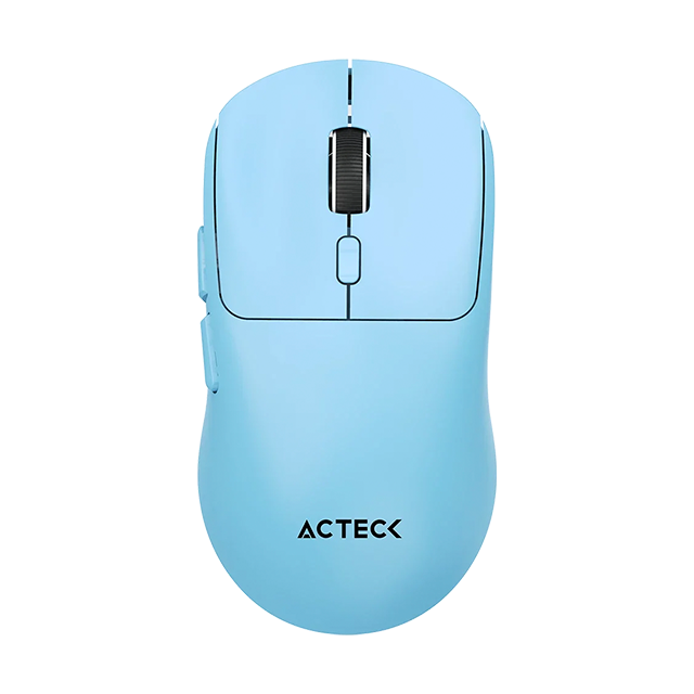 Mouse Ergonómico Multidispositivo Acteck Instinct Click MI484, 3200 DPI, 2.4 GHz + Bluetooth 5.2, 5 Botones, Recargable, Azul – AC-945660