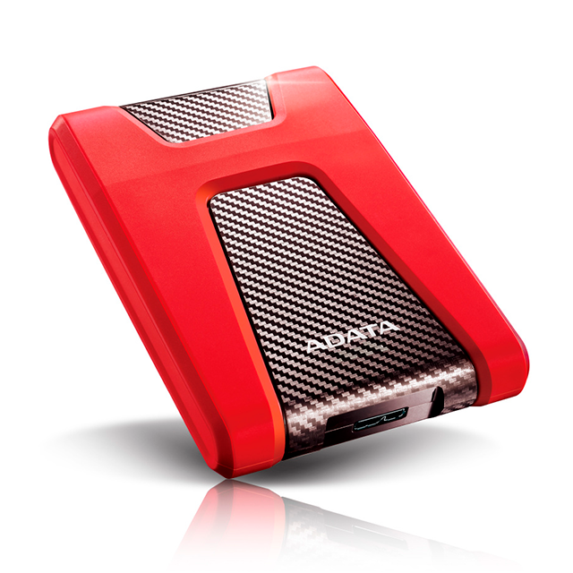 Disco Duro Externo ADATA HD650, 1TB, 2.5", USB 3.2, resistente a golpes, rojo – AHD650-1TU31-CRD