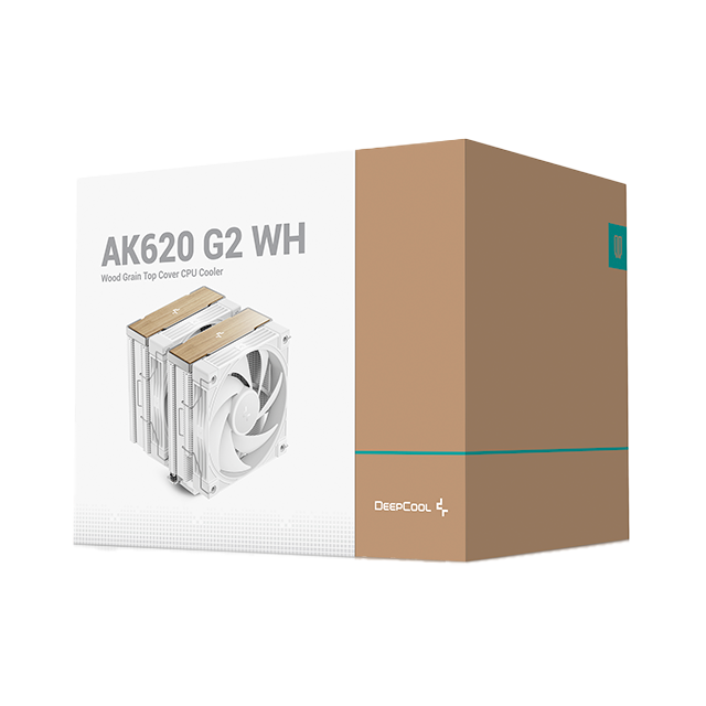 Disipador de Aire DeepCool AK620 G2 WH, Doble Torre, 2×120 mm PWM, Blanco – AK620 G2 WH