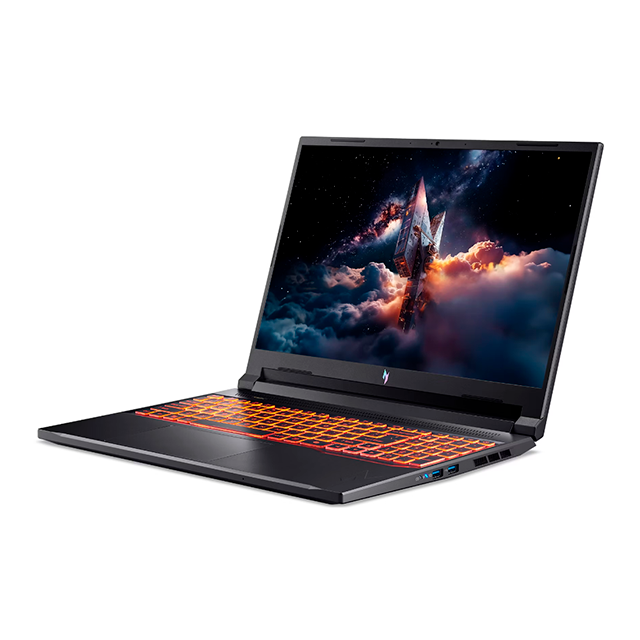 Laptop Acer Nitro V 16 AI, 16" IPS 180Hz, Ryzen 5 240, RTX 5050 8GB GDDR7, 16GB RAM, 512GB SSD, Obsidian Black – ANV16-42-R309