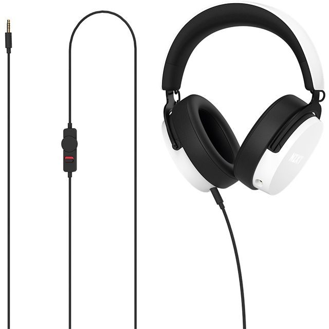 Diadema NZXT Relay White, Hi-Res Audio, Blanco, micrófono, Jack 3.5mm - AP-WCB40-W2