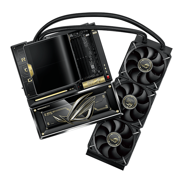 Bundle ASUS ROG Edition 20.º Aniversario, Crosshair X870E Edition 20 + Ryujin 360 Edition 20 + Astral RTX 5090 32GB + Thor 3000W Titanium III + GR20 Edition 20