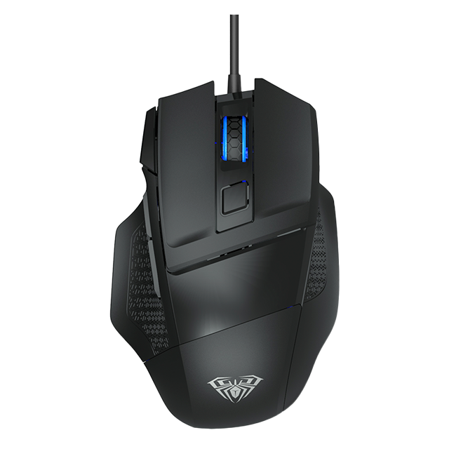 Mouse Gamer AULA S12, 4800 DPI, Retroiluminación Arcoíris, Alámbrico, Botón Lateral Programable