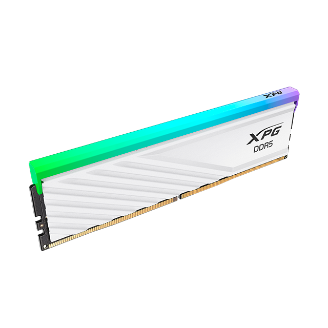 Memoria RAM ADATA XPG Lancer Blade RGB, 16GB, DDR5, 6000MHz, CL40, UDIMM, Blanco – AX5U6000C4816G-SLABRWH