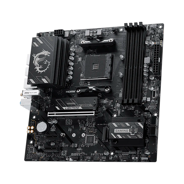 Tarjeta Madre MSI B550M GAMING PLUS WIFI6E, AM4, DDR4 hasta 128 GB, PCIe 4.0, 2× M.2, Wi-Fi 6E, Bluetooth 5.3, Micro-ATX – B550M GAMING PLUS WIFI6E