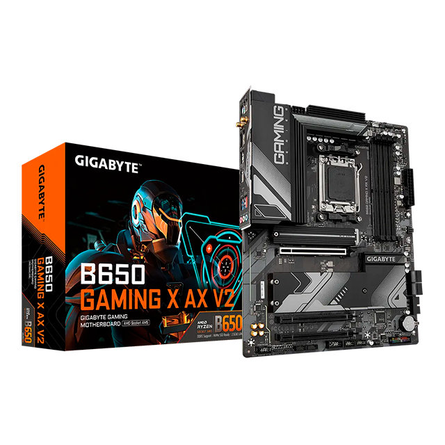 Tarjeta Madre Gigabyte B650 Gaming X AX V2, ATX, Socket AM5, DDR5 7600Mhz, Wi-Fi 6E