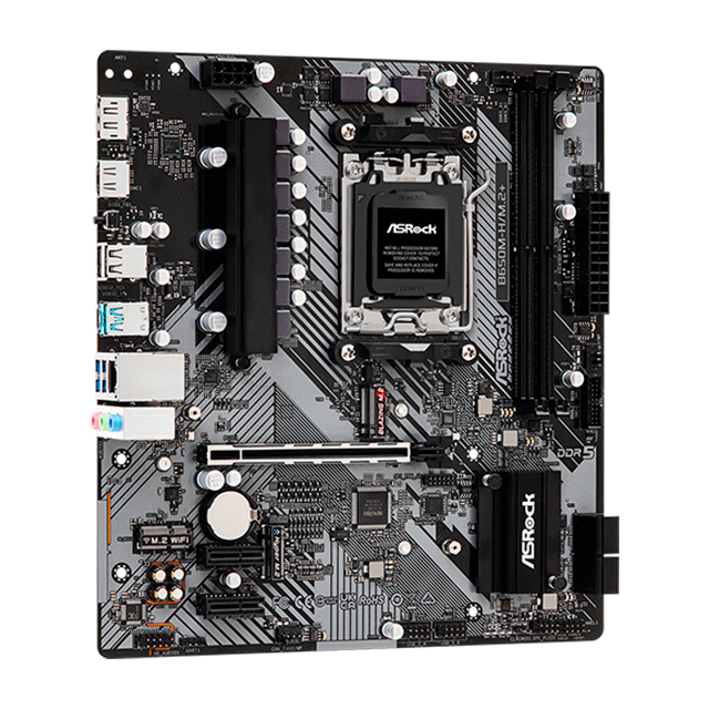 Tarjeta Madre ASRock B650M-H/M.2, AM5, DDR5, PCIe 5.0 M.2, Micro ATX – B650M-H/M.2