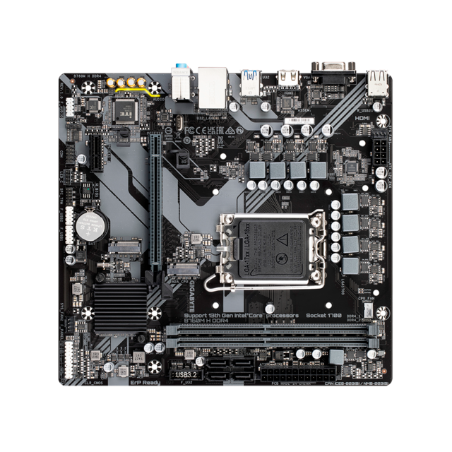 Tarjeta Madre Gigabyte B760M H DDR4, LGA1700, DDR4, Micro-ATX, PCIe 4.0, M.2 NVMe - B760M H DDR4