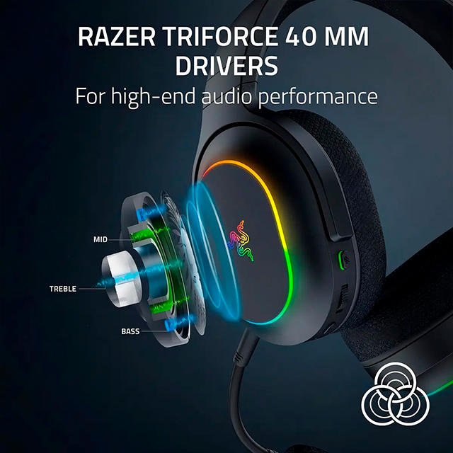 Diadema Gamer Inalámbricos Razer Barracuda X Chroma, Bluetooth 5.3, 2.4 GHz HyperSpeed, RGB, negro – RZ04-05220100-R3U1