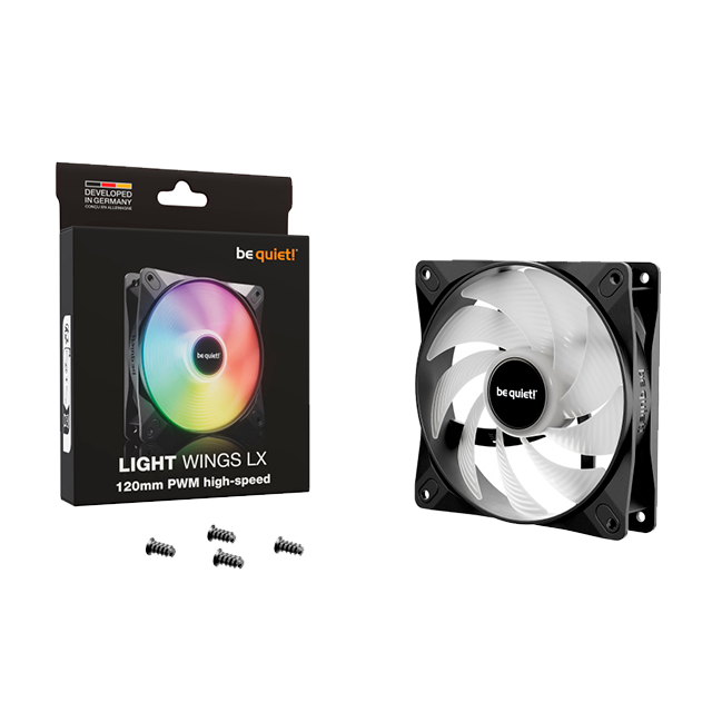 Ventilador Be Quiet! Wings LX 120 mm, Bajo Ruido – BL123