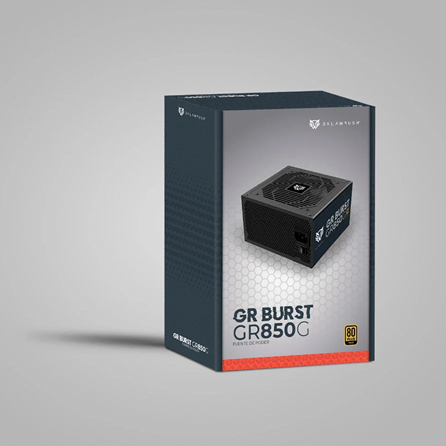 Fuente de Poder Gamer BALAM RUSH GR BURST GR850G, 850W, 80 Plus Gold, ATX, Full Modular, Color Negro - BR-937658
