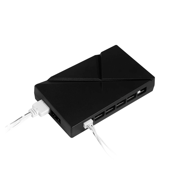 Hub Multicontacto Balam Rush Eolox, 4 Conectores PWM, 4 ARGB 3-Pin, Iluminación 5V, Controlador – BR-938105