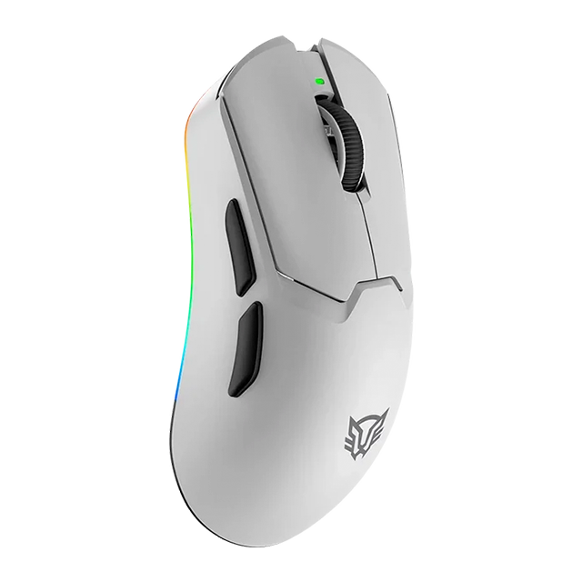 Mouse Gaming Inalámbrico Balam Rush Drift Pro MG7, PAW3395, 26,000 DPI, 1000 Hz, Bluetooth 5.3, 2.4 GHz, USB-C, 5 Botones, RGB, Blanco – BR-938532