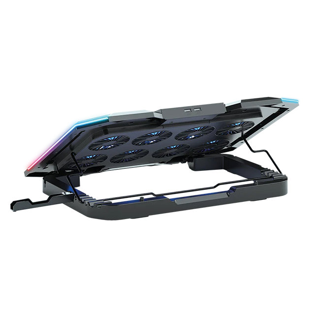 Base Enfriadora para Laptop Balam Rush EOLOX FROST PRO EF760, 17", 15 Ventiladores, RGB, 8 niveles, USB-A/USB-C – BR-941129