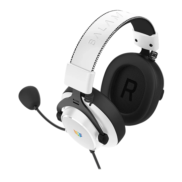 Diadema Gamer Balam Rush Aviator Expert HA777, 53mm, Micrófono Desmontable, Alámbricos, Blanco - Negro – BR-941150