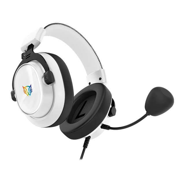 Diadema Gamer Balam Rush Aviator Expert HA777, 53mm, Micrófono Desmontable, Alámbricos, Blanco - Negro – BR-941150