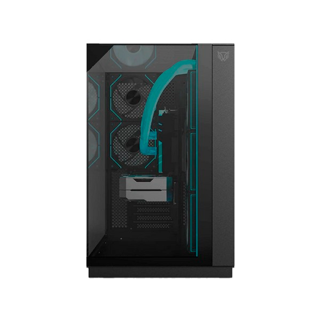 Gabinete Gamer Media Torre Tank Majestic 7600, ATX, Cristal Templado, USB-C, Negro – BR-941495