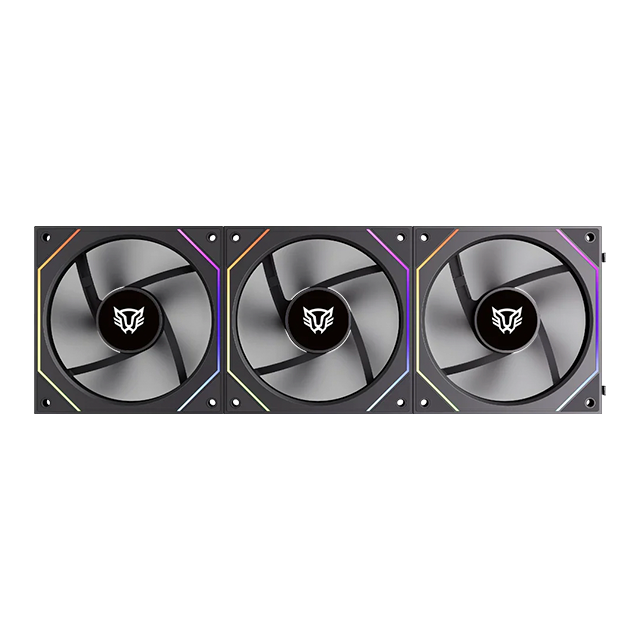 Kit de 3 Ventiladores Balam Rush Eolox Link EXL95,120 mm, Daisy-Chain, ARGB, Negro – BR-942089